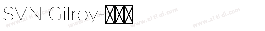 SVN Gilroy字体转换